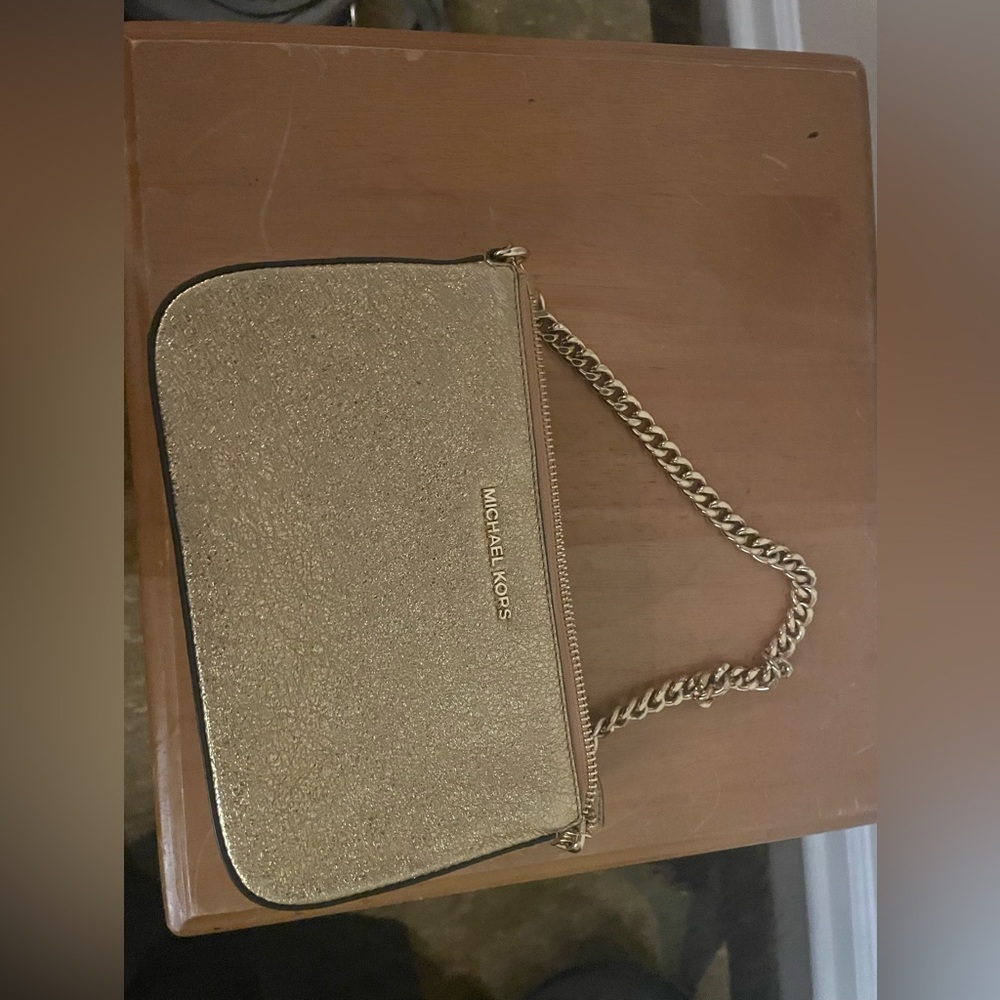 Michael Kors Gold Chain Wristlet